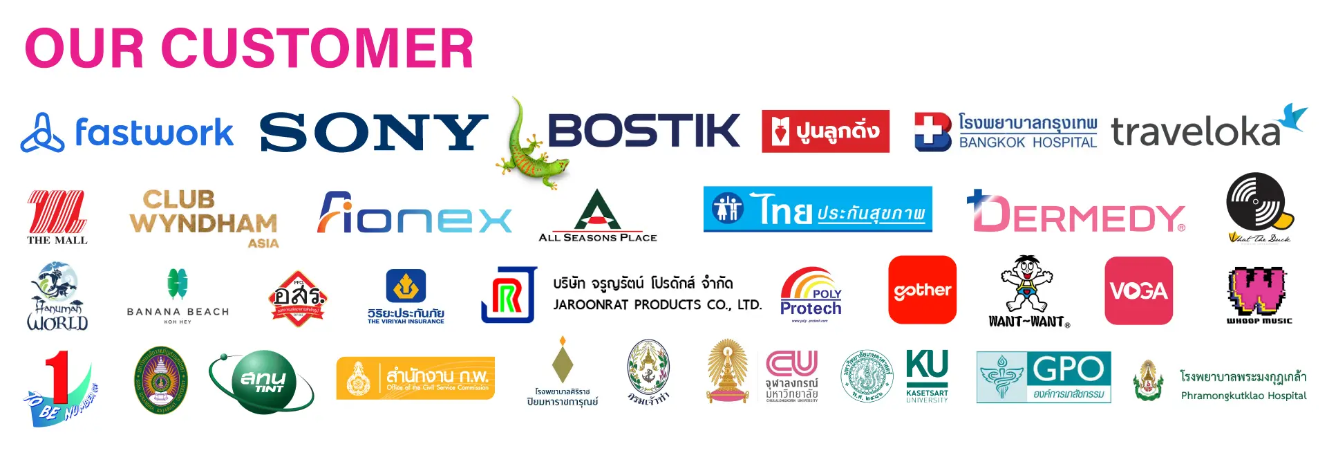 ZODA Agency บริษัทจัดงานอีเว้นท์ที่ดีที่สุดในไทย รับจัดแฟนมีตติ้งเชี่ยวชาญที่สุด ออกแบบผลิตบูธแสดงสินค้าที่เก่งที่สุด จัดงานเลี้ยงบริษัทและทริปบริษัทครบวงจร ได้รับความไว้วางใจจากองค์กรชั้นนำกว่า 80 แห่ง อาทิ Sony Traveloka Dermedy The Mall Bangkok Hospital บริการทั่วไทย