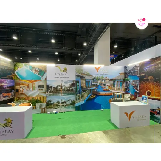 รับออกแบบบูธ 3x6 Booth Design Standard ZODA Agency